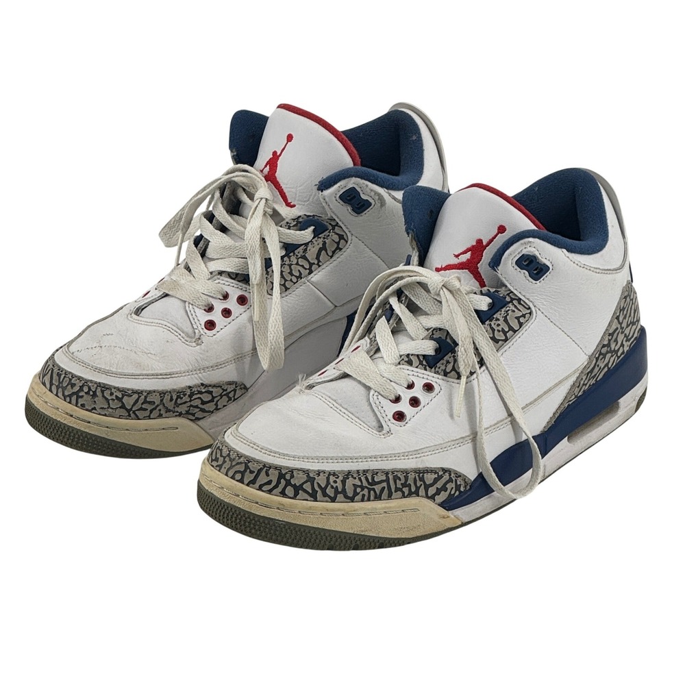 Nike Air Jordan 3 Retro OG True Blue 2016 Mens White Blue Size 9 854262-106